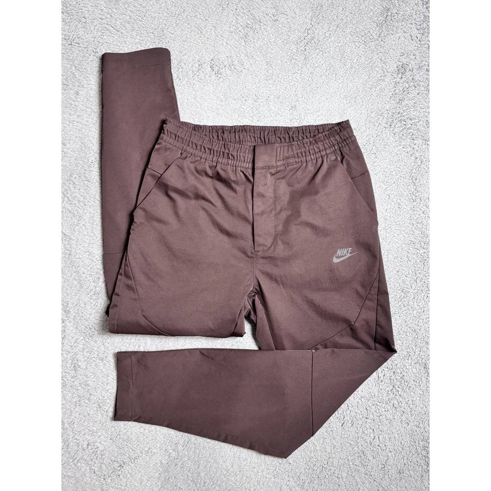 Nike Men's Small Sportswear Tech Essentials Commuter Pants Brown DH4224-203